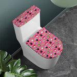 Cute Sushi And Rolls Pattern Print Toilet Lid And Tank Cover Set