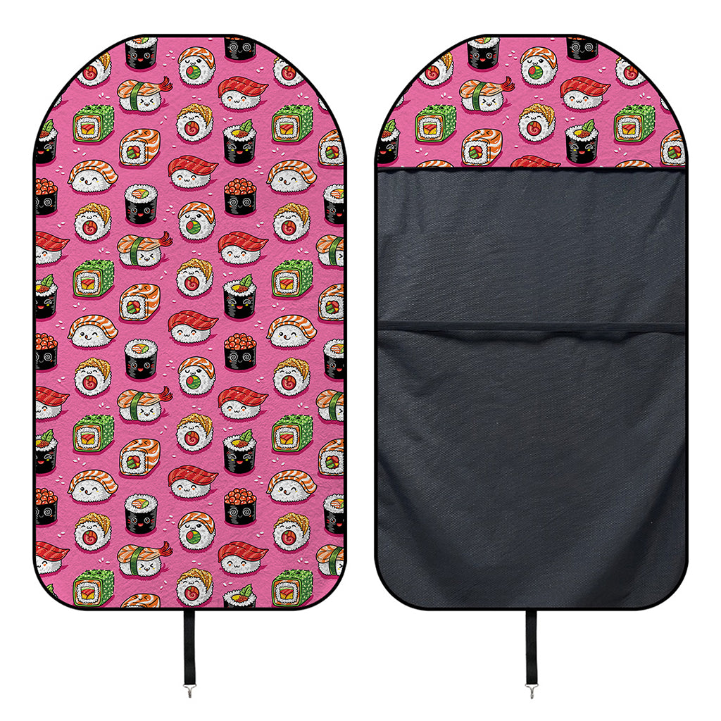 Cute Sushi And Rolls Pattern Print Waterproof Car Seat Cover