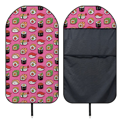 Cute Sushi And Rolls Pattern Print Waterproof Car Seat Cover