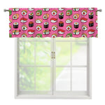 Cute Sushi And Rolls Pattern Print Window Valance