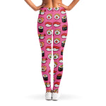 Cute Sushi And Rolls Pattern Print Women's Leggings