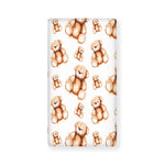 Cute Teddy Bear Pattern Print Baby Crib Sheet