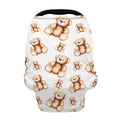 Cute Teddy Bear Pattern Print Baby Seat Cover