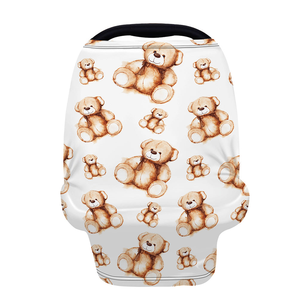 Cute Teddy Bear Pattern Print Baby Seat Cover