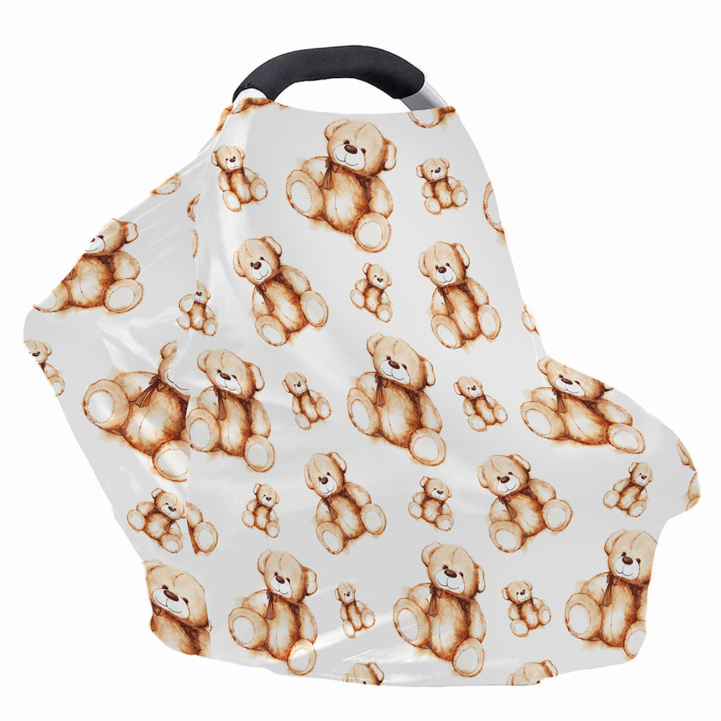 Cute Teddy Bear Pattern Print Baby Seat Cover