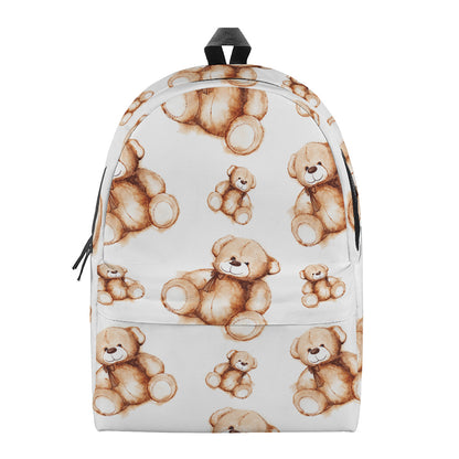 Cute Teddy Bear Pattern Print Backpack