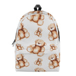 Cute Teddy Bear Pattern Print Backpack
