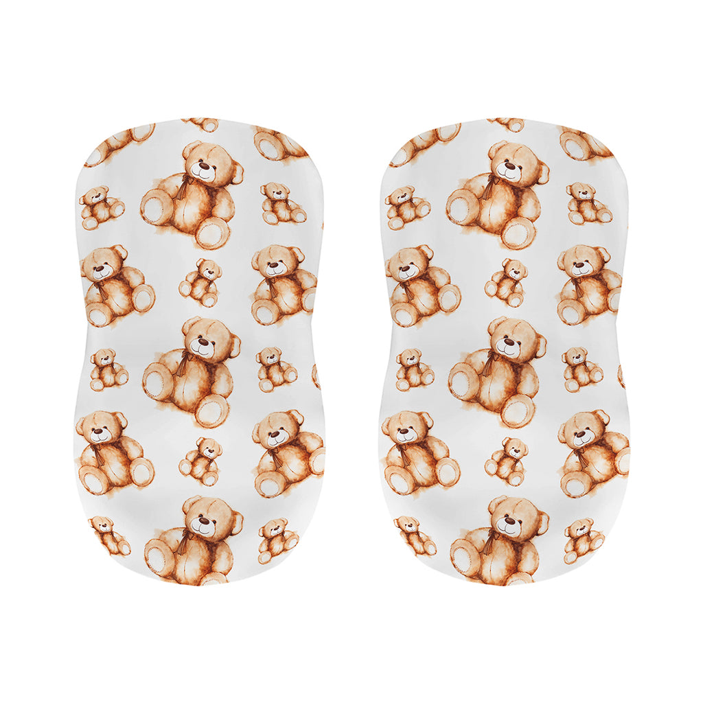 Cute Teddy Bear Pattern Print Bar Stool Covers