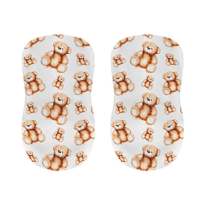 Cute Teddy Bear Pattern Print Bar Stool Covers