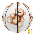 Cute Teddy Bear Pattern Print Basketball