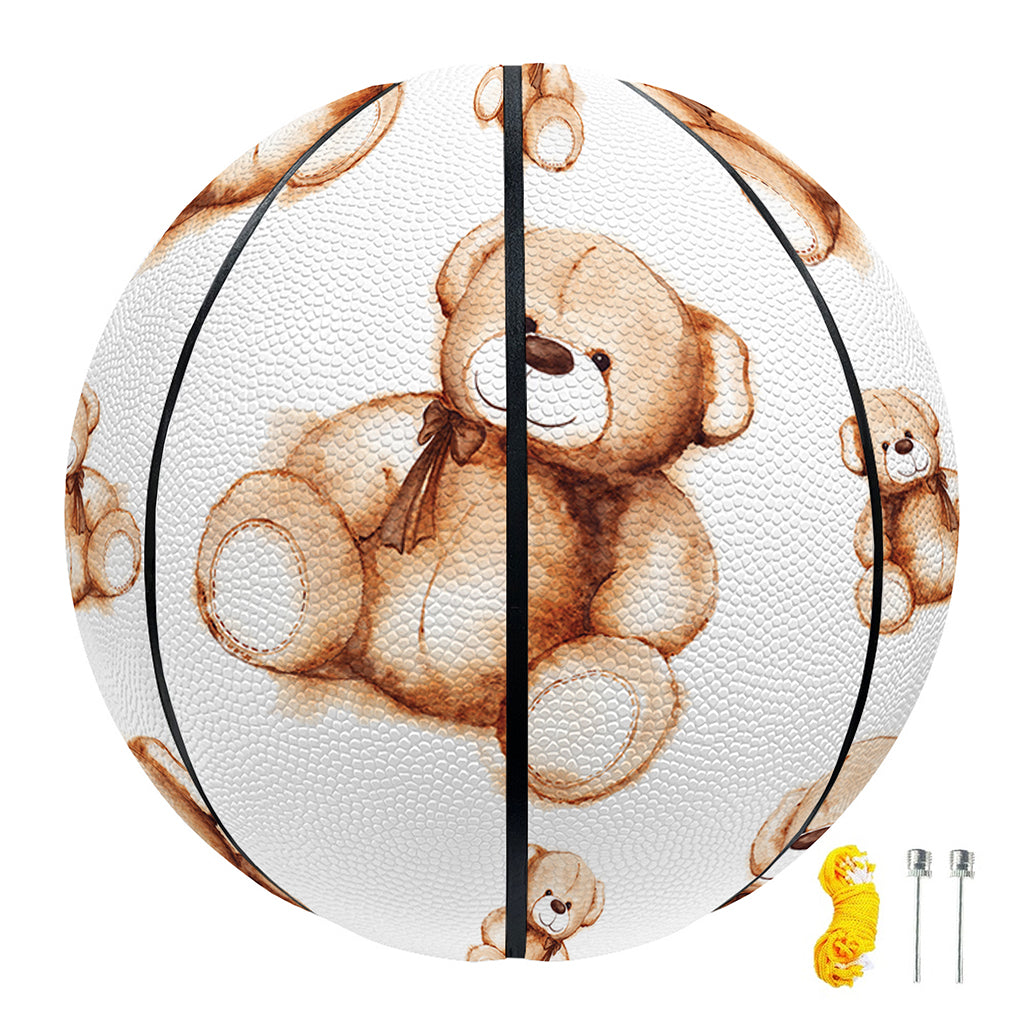 Cute Teddy Bear Pattern Print Basketball