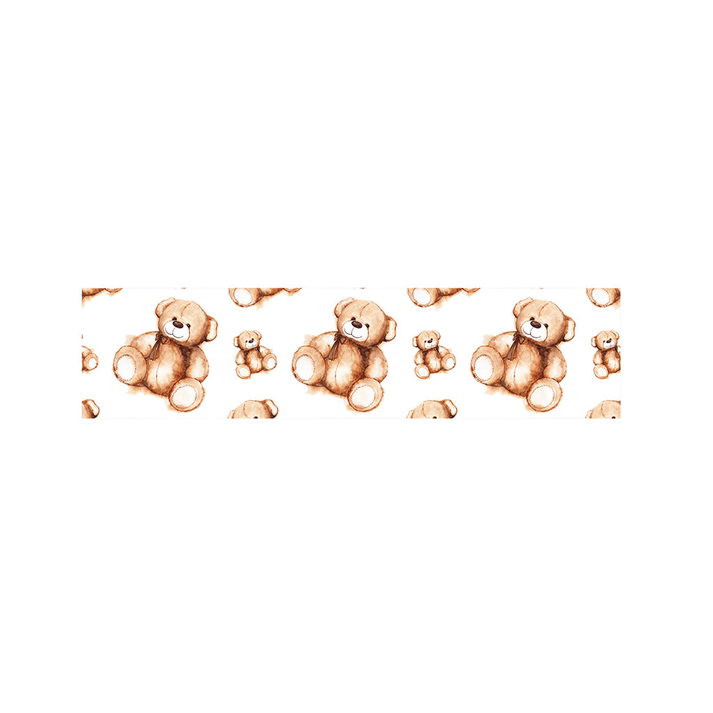 Cute Teddy Bear Pattern Print Bed Runner