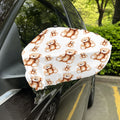 Cute Teddy Bear Pattern Print Car Side Mirror Covers
