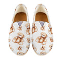 Cute Teddy Bear Pattern Print Casual Shoes