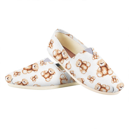 Cute Teddy Bear Pattern Print Casual Shoes