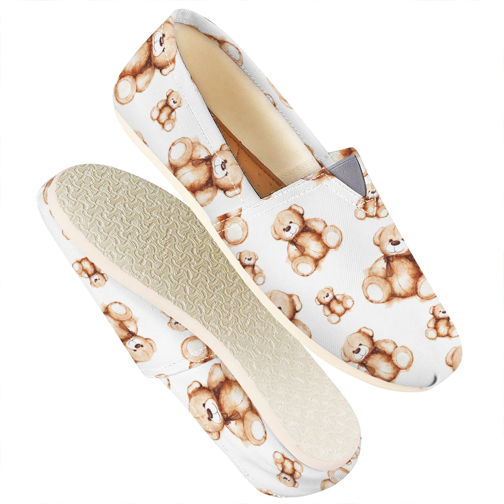 Cute Teddy Bear Pattern Print Casual Shoes