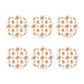 Cute Teddy Bear Pattern Print Coaster Set