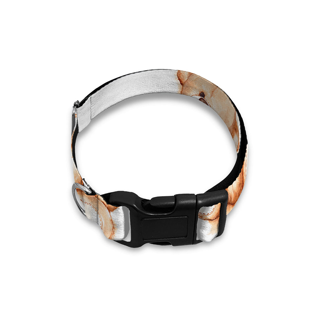 Cute Teddy Bear Pattern Print Dog Collar