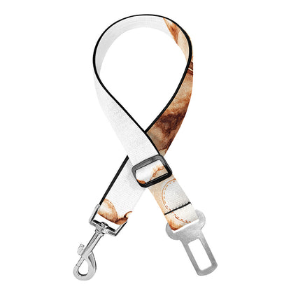Cute Teddy Bear Pattern Print Dog Seat Belt