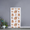 Cute Teddy Bear Pattern Print Door Sticker