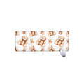 Cute Teddy Bear Pattern Print Extended Mouse Pad