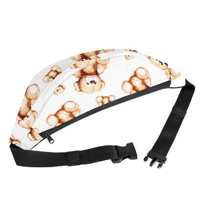 Cute Teddy Bear Pattern Print Fanny Pack