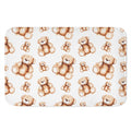 Cute Teddy Bear Pattern Print Indoor Door Mat