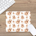 Cute Teddy Bear Pattern Print Mouse Pad