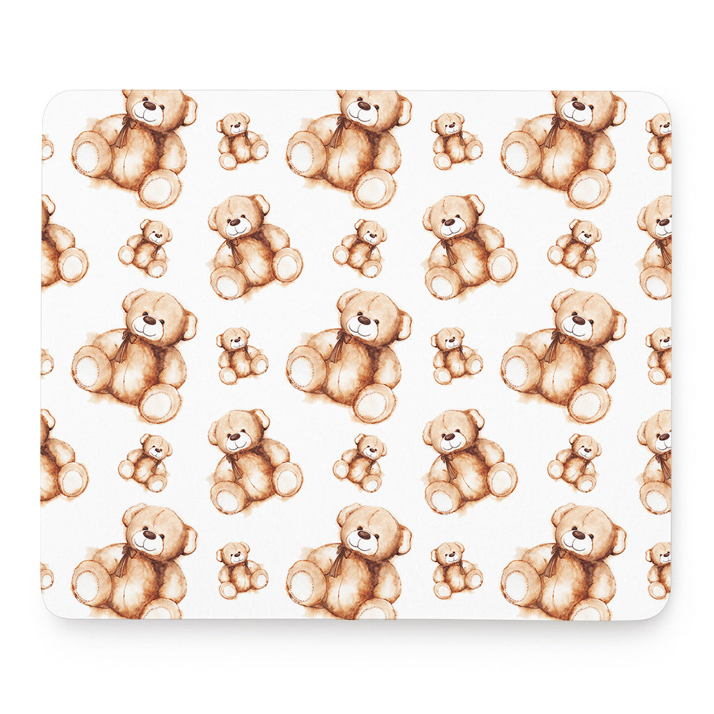 Cute Teddy Bear Pattern Print Mouse Pad