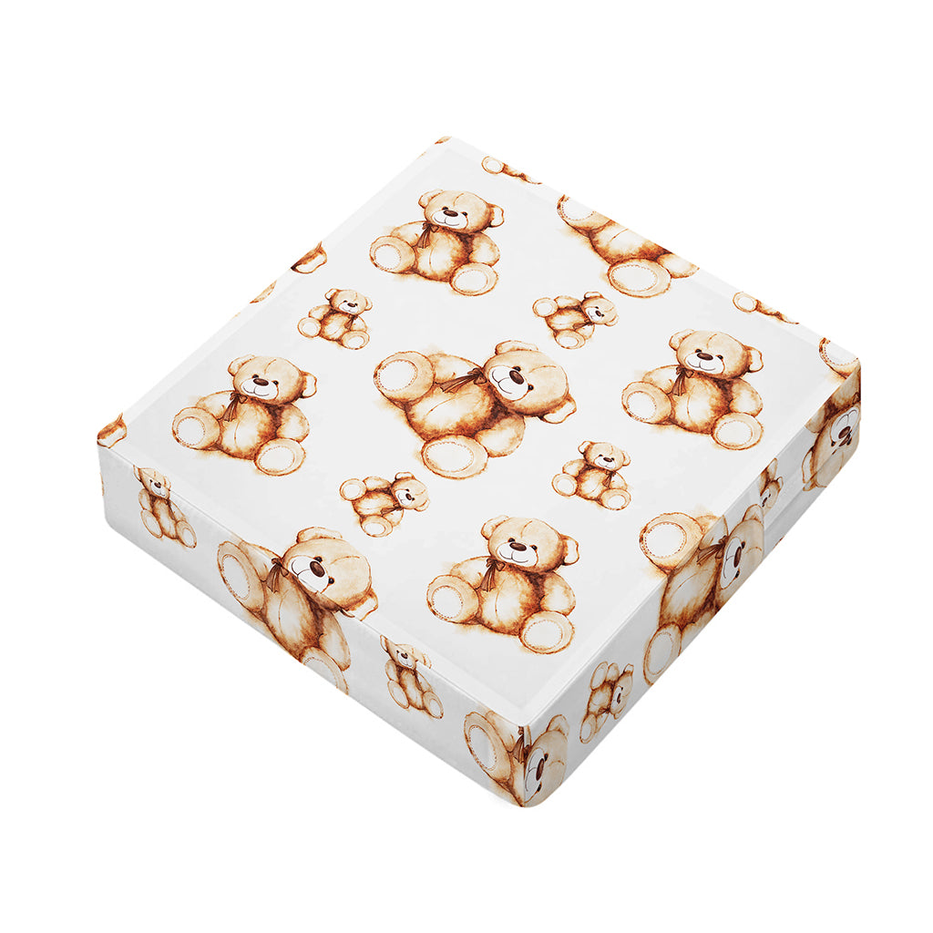 Cute Teddy Bear Pattern Print Outdoor Seat Cushion Cover