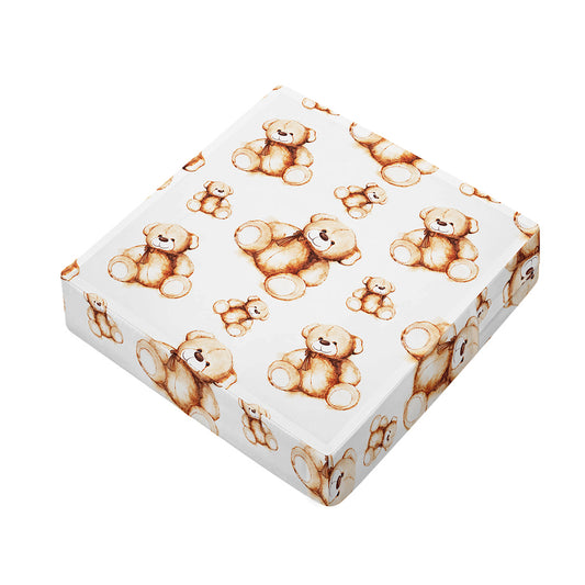Cute Teddy Bear Pattern Print Outdoor Seat Cushion Cover
