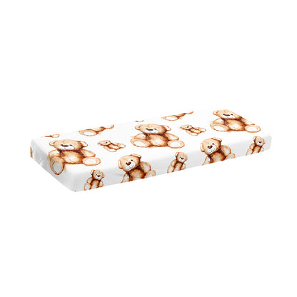 Cute Teddy Bear Pattern Print Piano Keyboard Cover