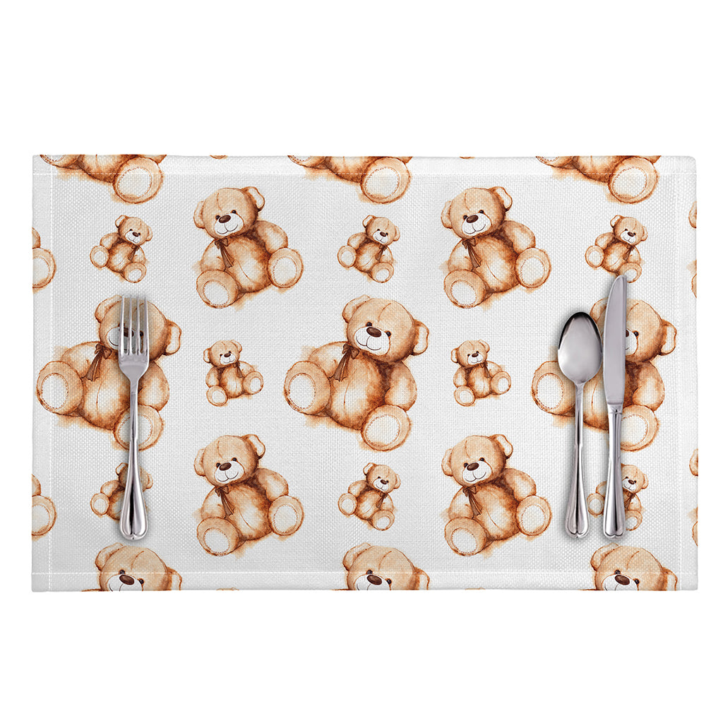 Cute Teddy Bear Pattern Print Placemat