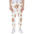 Cute Teddy Bear Pattern Print Joggers