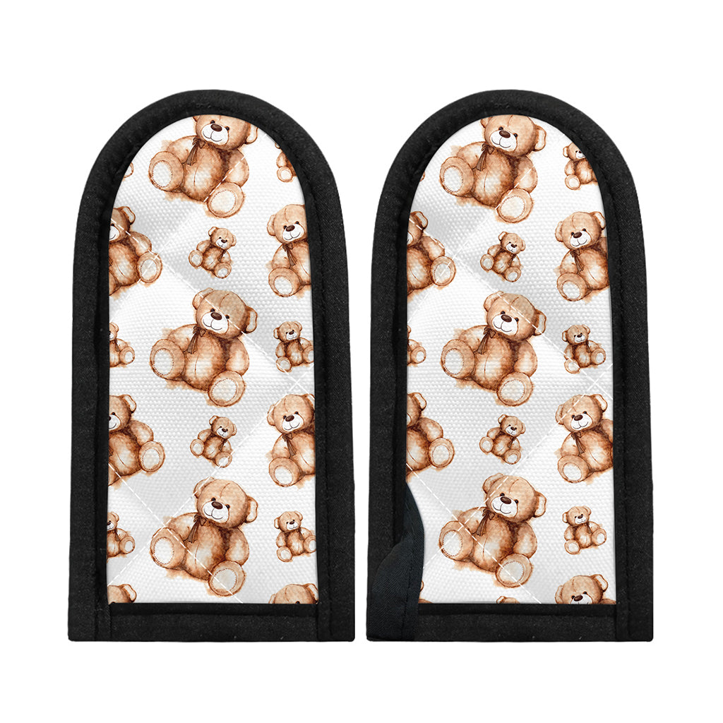 Cute Teddy Bear Pattern Print Skillet Handle Cover