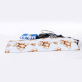 Cute Teddy Bear Pattern Print Sports Towel