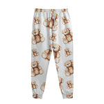 Cute Teddy Bear Pattern Print Sweatpants