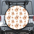Cute Teddy Bear Pattern Print Tire Cover