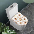 Cute Teddy Bear Pattern Print Toilet Lid Cover