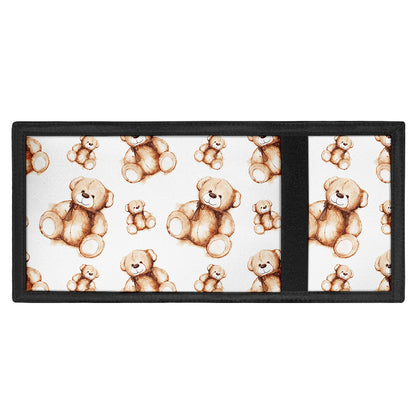 Cute Teddy Bear Pattern Print Trifold Wallet
