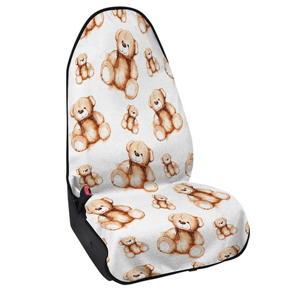 Cute Teddy Bear Pattern Print Waterproof Car Seat Cover