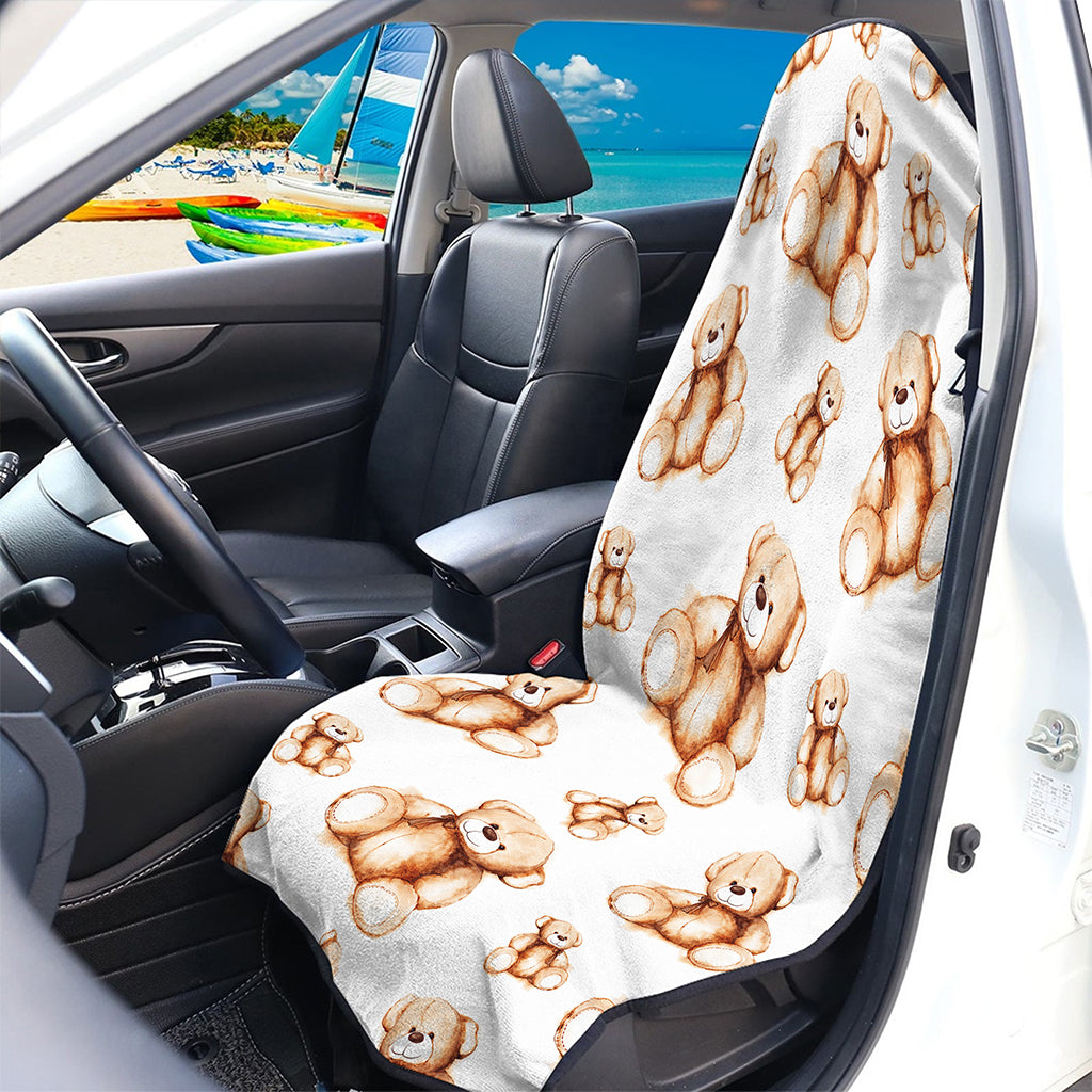 Cute Teddy Bear Pattern Print Waterproof Car Seat Cover