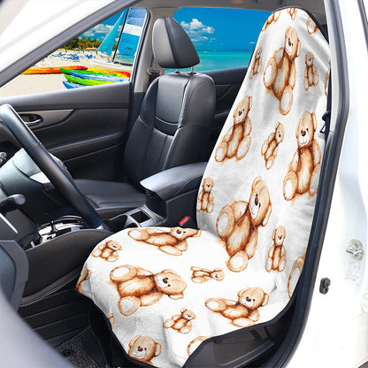 Cute Teddy Bear Pattern Print Waterproof Car Seat Cover