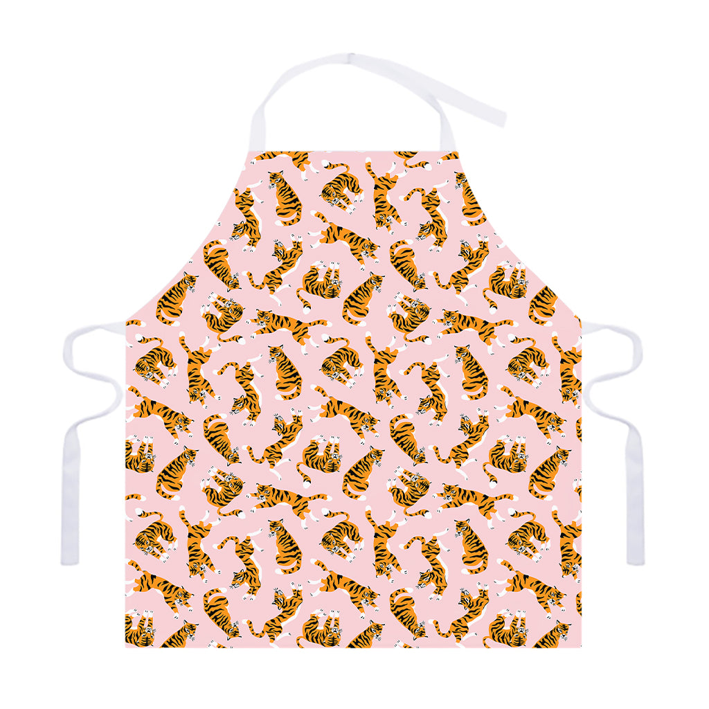 Cute Tiger Pattern Print Adjustable Apron