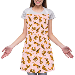 Cute Tiger Pattern Print Adjustable Apron