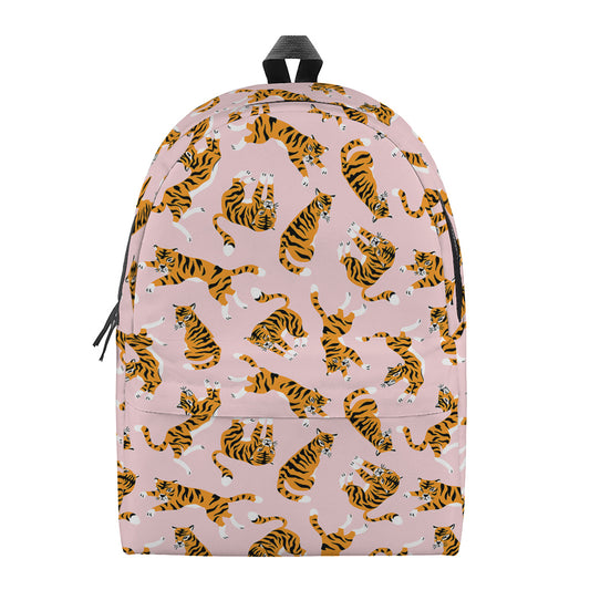 Cute Tiger Pattern Print Backpack