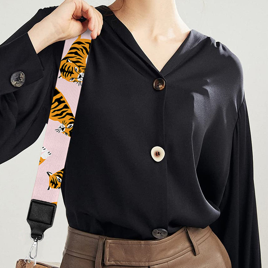 Cute Tiger Pattern Print Bag Strap