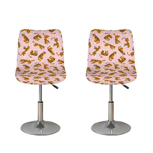 Cute Tiger Pattern Print Bar Stool Covers