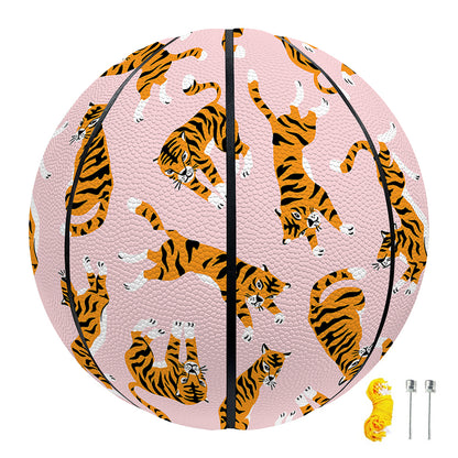 Cute Tiger Pattern Print Basketball