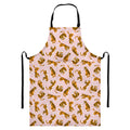 Cute Tiger Pattern Print Bib Apron With Pocket